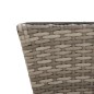 vidaXL Fioriere con Ganci 2 pz Grigie in Polyrattan
