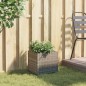 vidaXL Fioriera da Giardino Grigia 36x30x32 cm in Polyrattan