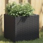 vidaXL Fioriera da Giardino Nera 36x30x32 cm in Polyrattan