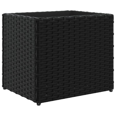 vidaXL Fioriera da Giardino Nera 36x30x32 cm in Polyrattan
