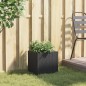 vidaXL Fioriera da Giardino Nera 36x30x32 cm in Polyrattan