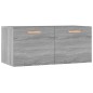 Armadietto a Muro Grigio Sonoma 80x35x36,5 cm Legno Multistrato Armadietto a Muro Grigio Sonoma 80x35x36,5 cm Legno Multistrato