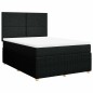 vidaXL Giroletto a Molle con Materasso Nero 140x190 cm in Tessuto vidaXL Giroletto a Molle con Materasso Nero 140x190 cm in Tessuto