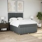 vidaXL Giroletto a Molle con Materasso Grigio Scuro 140x190 cm Tessuto vidaXL Giroletto a Molle con Materasso Grigio Scuro 140x190 cm Tessuto