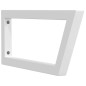 vidaXL Reggimensole per Lavabo 2 pz Bianche Trapezio in Acciaio vidaXL Reggimensole per Lavabo 2 pz Bianche Trapezio in Acciaio