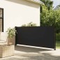 vidaXL Tenda da Sole Laterale Retrattile Nera 100x500 cm vidaXL Tenda da Sole Laterale Retrattile Nera 100x500 cm