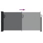 vidaXL Tenda da Sole Laterale Retrattile Nera 100x500 cm vidaXL Tenda da Sole Laterale Retrattile Nera 100x500 cm