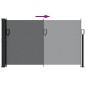 vidaXL Tenda da Sole Laterale Retrattile Nera 120x600 cm vidaXL Tenda da Sole Laterale Retrattile Nera 120x600 cm