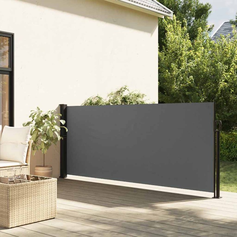 vidaXL Tenda da Sole Laterale Retrattile Antracite 140x600 cm vidaXL Tenda da Sole Laterale Retrattile Antracite 140x600 cm
