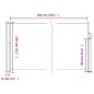 vidaXL Tenda da Sole Laterale Retrattile Antracite 140x600 cm vidaXL Tenda da Sole Laterale Retrattile Antracite 140x600 cm
