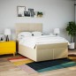 vidaXL Giroletto a Molle con Materasso Crema 140x200 cm in Tessuto vidaXL Giroletto a Molle con Materasso Crema 140x200 cm in Tessuto