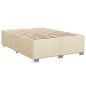 vidaXL Giroletto a Molle con Materasso Crema 140x200 cm in Tessuto vidaXL Giroletto a Molle con Materasso Crema 140x200 cm in Tessuto
