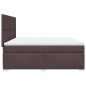 vidaXL Giroletto a Molle con Materasso Marrone Scuro 180x200cm Tessuto vidaXL Giroletto a Molle con Materasso Marrone Scuro 180x200cm Tessuto