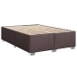vidaXL Giroletto a Molle con Materasso Marrone Scuro 140x200cm Tessuto vidaXL Giroletto a Molle con Materasso Marrone Scuro 140x200cm Tessuto
