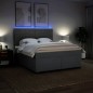 vidaXL Giroletto a Molle con Materasso Grigio Scuro 180x200 cm Tessuto vidaXL Giroletto a Molle con Materasso Grigio Scuro 180x200 cm Tessuto