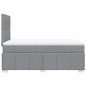 vidaXL Giroletto a Molle con Materasso Grigio Chiaro 120x200cm Tessuto vidaXL Giroletto a Molle con Materasso Grigio Chiaro 120x200cm Tessuto