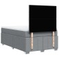 vidaXL Giroletto a Molle con Materasso Grigio Chiaro 120x200cm Tessuto vidaXL Giroletto a Molle con Materasso Grigio Chiaro 120x200cm Tessuto