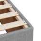 vidaXL Giroletto a Molle con Materasso Grigio Chiaro 120x200cm Tessuto vidaXL Giroletto a Molle con Materasso Grigio Chiaro 120x200cm Tessuto