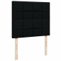 vidaXL Giroletto a Molle con Materasso Nero 120x200 cm in Tessuto vidaXL Giroletto a Molle con Materasso Nero 120x200 cm in Tessuto