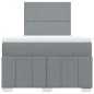 vidaXL Giroletto a Molle con Materasso Grigio Chiaro 120x200cm Tessuto vidaXL Giroletto a Molle con Materasso Grigio Chiaro 120x200cm Tessuto