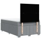 vidaXL Giroletto a Molle con Materasso Grigio Chiaro 120x200cm Tessuto vidaXL Giroletto a Molle con Materasso Grigio Chiaro 120x200cm Tessuto