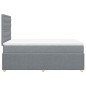vidaXL Giroletto a Molle con Materasso Grigio Chiaro 120x190cm Tessuto vidaXL Giroletto a Molle con Materasso Grigio Chiaro 120x190cm Tessuto