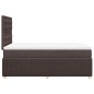 vidaXL Giroletto a Molle con Materasso Marrone Scuro 120x200cm Tessuto vidaXL Giroletto a Molle con Materasso Marrone Scuro 120x200cm Tessuto