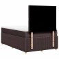 vidaXL Giroletto a Molle con Materasso Marrone Scuro 120x200cm Tessuto vidaXL Giroletto a Molle con Materasso Marrone Scuro 120x200cm Tessuto