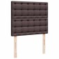 vidaXL Giroletto a Molle con Materasso Marrone Scuro 120x200cm Tessuto vidaXL Giroletto a Molle con Materasso Marrone Scuro 120x200cm Tessuto
