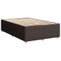 vidaXL Giroletto a Molle con Materasso Marrone Scuro 120x200cm Tessuto vidaXL Giroletto a Molle con Materasso Marrone Scuro 120x200cm Tessuto