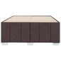 vidaXL Giroletto senza Materasso Marrone Scuro 120x200 cm Tessuto vidaXL Giroletto senza Materasso Marrone Scuro 120x200 cm Tessuto