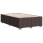 vidaXL Giroletto senza Materasso Marrone Scuro 120x200 cm Tessuto vidaXL Giroletto senza Materasso Marrone Scuro 120x200 cm Tessuto