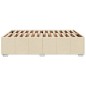 vidaXL Giroletto senza Materasso Crema 140x190 cm in Tessuto vidaXL Giroletto senza Materasso Crema 140x190 cm in Tessuto
