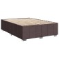 vidaXL Giroletto senza Materasso Marrone Scuro 140x190 cm Tessuto