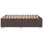 vidaXL Giroletto senza Materasso Marrone Scuro 140x190 cm Tessuto