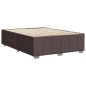 vidaXL Giroletto senza Materasso Marrone Scuro 140x190 cm Tessuto