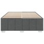 vidaXL Giroletto senza Materasso Grigio Scuro 140x200 cm Tessuto vidaXL Giroletto senza Materasso Grigio Scuro 140x200 cm Tessuto