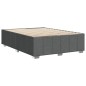 vidaXL Giroletto senza Materasso Grigio Scuro 140x200 cm Tessuto vidaXL Giroletto senza Materasso Grigio Scuro 140x200 cm Tessuto