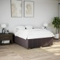 vidaXL Giroletto senza Materasso Marrone Scuro 160x200 cm Tessuto vidaXL Giroletto senza Materasso Marrone Scuro 160x200 cm Tessuto
