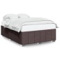 vidaXL Giroletto senza Materasso Marrone Scuro 160x200 cm Tessuto vidaXL Giroletto senza Materasso Marrone Scuro 160x200 cm Tessuto