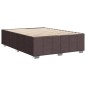 vidaXL Giroletto senza Materasso Marrone Scuro 160x200 cm Tessuto vidaXL Giroletto senza Materasso Marrone Scuro 160x200 cm Tessuto