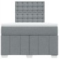 vidaXL Giroletto a Molle con Materasso Grigio Chiaro 120x200cm Tessuto vidaXL Giroletto a Molle con Materasso Grigio Chiaro 120x200cm Tessuto