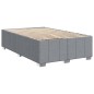 vidaXL Giroletto a Molle con Materasso Grigio Chiaro 120x200cm Tessuto vidaXL Giroletto a Molle con Materasso Grigio Chiaro 120x200cm Tessuto
