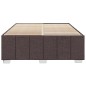 vidaXL Giroletto senza Materasso Marrone Scuro 140x200 cm Tessuto vidaXL Giroletto senza Materasso Marrone Scuro 140x200 cm Tessuto