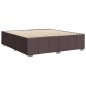 vidaXL Giroletto senza Materasso Marrone Scuro 180x200 cm Tessuto vidaXL Giroletto senza Materasso Marrone Scuro 180x200 cm Tessuto