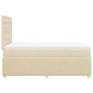 vidaXL Giroletto a Molle con Materasso Crema 120x190 cm in Tessuto vidaXL Giroletto a Molle con Materasso Crema 120x190 cm in Tessuto