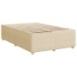 vidaXL Giroletto a Molle con Materasso Crema 120x190 cm in Tessuto vidaXL Giroletto a Molle con Materasso Crema 120x190 cm in Tessuto