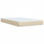 vidaXL Giroletto a Molle con Materasso Crema 120x190 cm in Tessuto vidaXL Giroletto a Molle con Materasso Crema 120x190 cm in Tessuto
