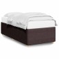 vidaXL Giroletto senza Materasso Marrone Scuro 80x200 cm Tessuto vidaXL Giroletto senza Materasso Marrone Scuro 80x200 cm Tessuto