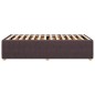 vidaXL Giroletto senza Materasso Marrone Scuro 80x200 cm Tessuto vidaXL Giroletto senza Materasso Marrone Scuro 80x200 cm Tessuto